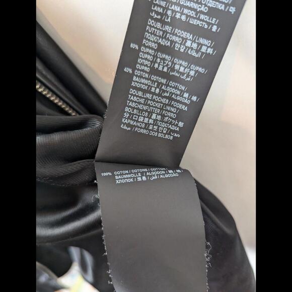 [SOLD] SAINT LAURENT PARIS Sz IT 52 US 42 L Black Leather Bomber Jacket SS2020 - Picture 14 of 14